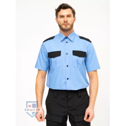 Рубашка форменная для охранника короткий рукав, прямая (в заправку)