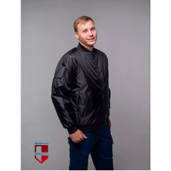 Куртка "ПИЛОТ" чёрный, с липучками