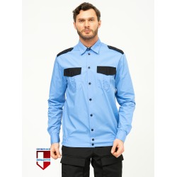 Рубашка форменная для охранника длинный рукав  (на резинке)