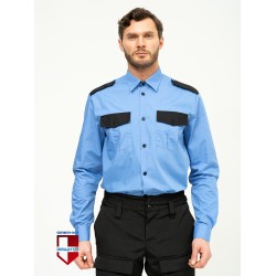 Рубашка форменная для охранника длинный рукав, прямая (в заправку)