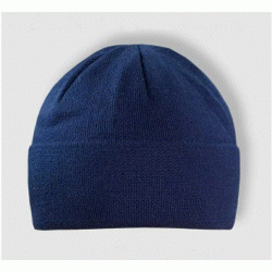 Шапка вязаная п/ш, цвет синий (с флисом) 